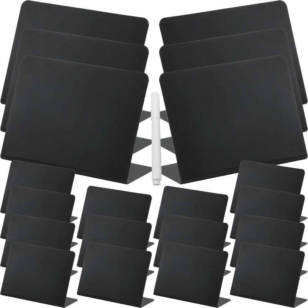 1 Set Mini Chalkboard Sign Small Blackboard Message Board For Tabletop Food Labels Party Wedding Display Chalkboards Erasable