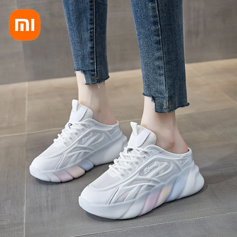 Xiaomi New Arrival Women Slippers Thick Bottom Eva Soft Anti-Slip Breathable Comfortable Baotou Outdoor Beach Sandals Slippers