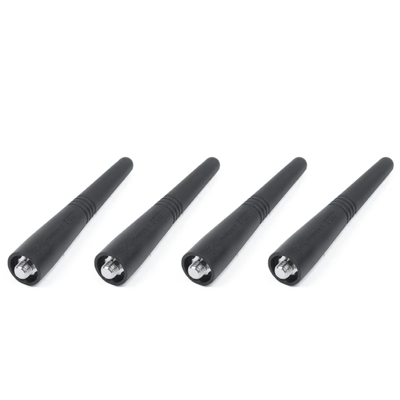 4 Pcs 9 Cm Length Antenna Short PMAE4003 Uhf Stubby Antenna 430-470 Mhz Range For Motorola Gp328 Gp340 Gp328plus