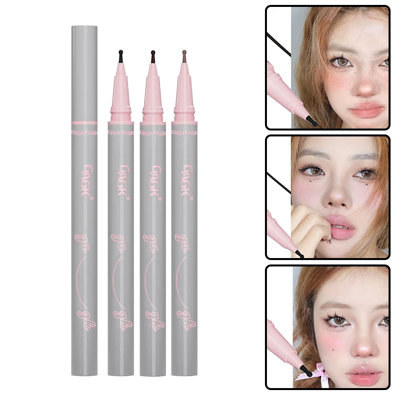 Natuurlijke Levensechte Nep Sproet Make-Up Pen Waterdichte Zweetbestendige Vloeistof Lichtgewicht Ronde Kop Nep Spot Pen Langdurige Make-Up