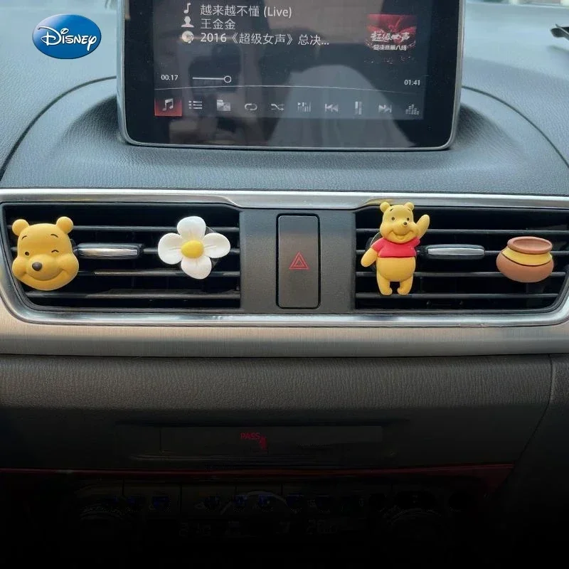 Disney Winnie the Pooh car interior air conditioning vent aromatherapy cute cartoon car interior decoration ornaments  baymax