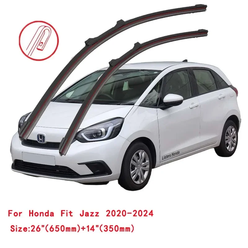 For Honda Jazz Fit GD GE GG GP GK GR GS Hatchback 4WD 2007 2008 2009 2013 2016 2019 2021 Premium Car Windshield Wiper Blades
