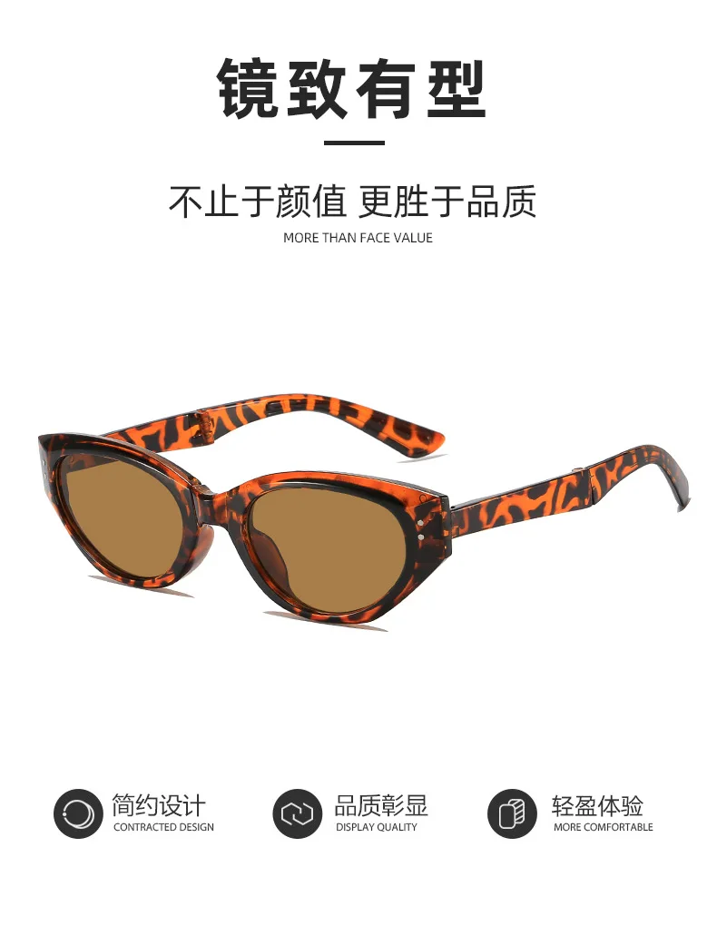 Neue Ankunft Rund Sonnenbrille Frauen Männer Klapp Sonnenbrille Weibliche Oval Brillen Gläser Männlich Weiblich Brillen – Detail 2
