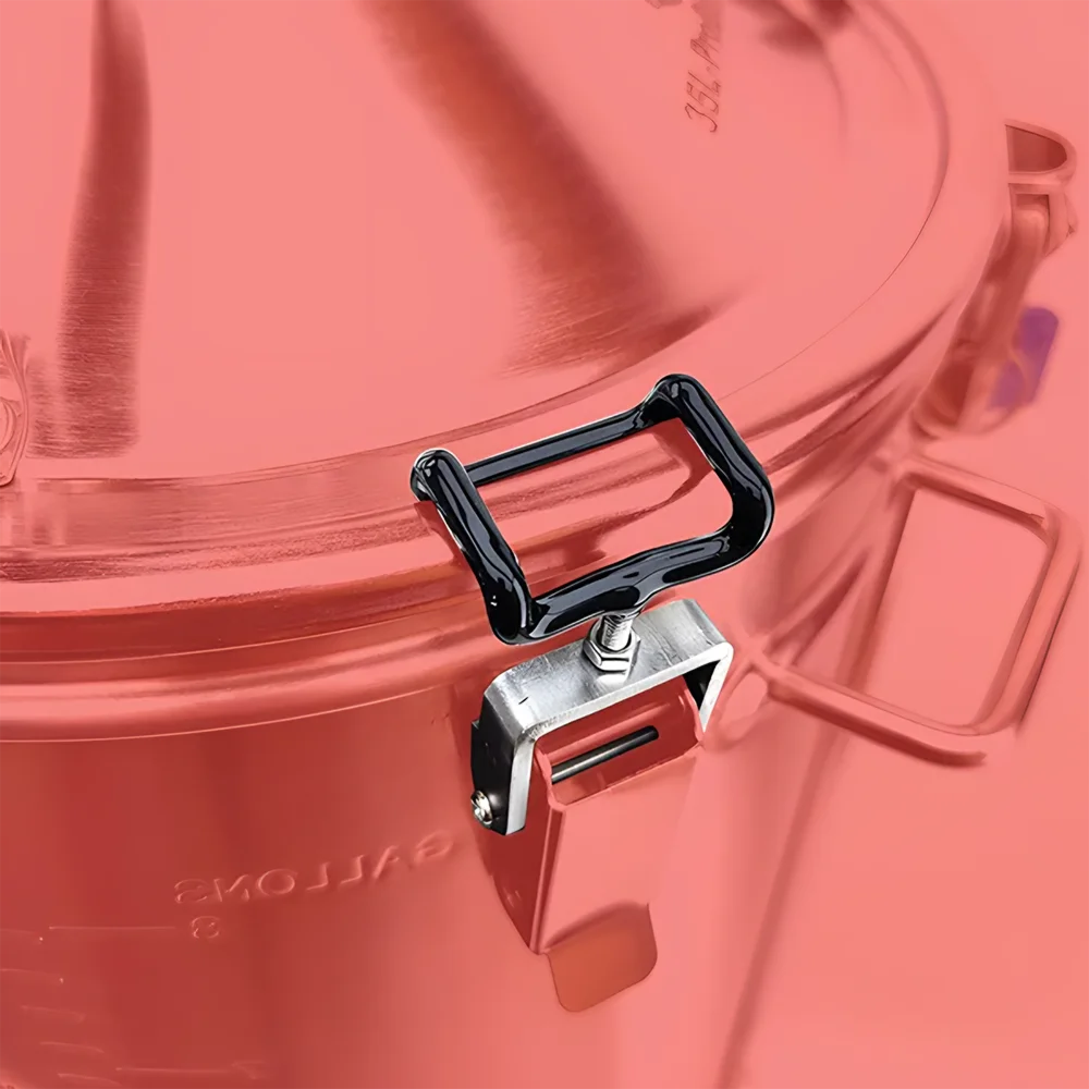 KegLand BrewZilla Machine Stainless Steel  Lid  Hook and Loop Fastener Adjustable Clamps - Short (4pcs/set) Beer Brewing