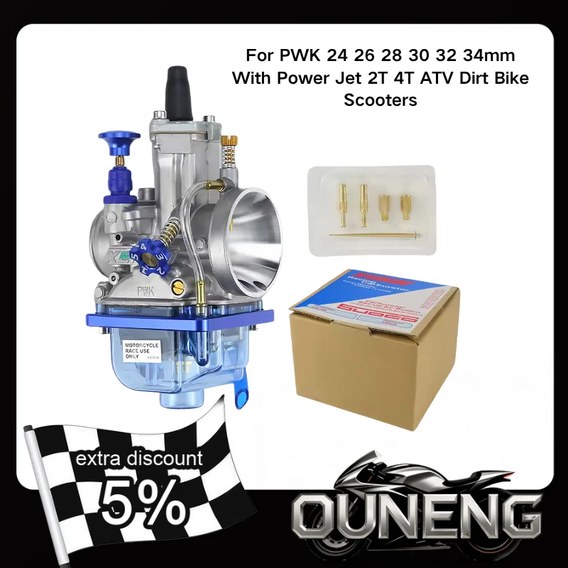 Motorcycle Carburetor For KElHIN KOsO OKO PWK 24 26 28 30 32 34mm 2T 4T Scooter ATV Dirt Bike Racing Carb With Free Jet Set