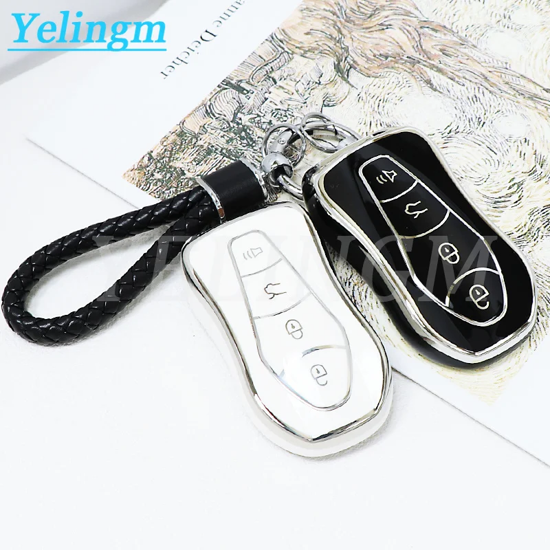 Auto For Geely Boyue Pro Atlas Pro Tugella Azkarra FY11 New Emgrand GS X6 SUV EC7 New TPU Key Cover Car Key Case Key Shell