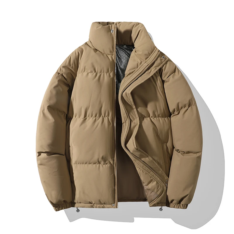 

Couples Thiened Cotton Jaet Stand Collar Warmth Casual Loose Cotton Coat Autumn Winter Season Faionable Youth Sle