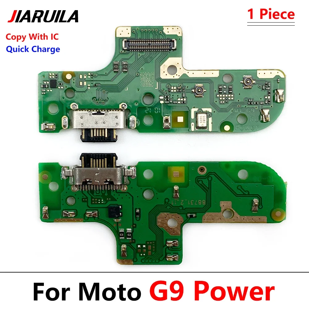 Puerto de carga USB para Motorola Moto G9 Power, Conector de enchufe, placa base principal, piezas de Cable flexible, nuevo