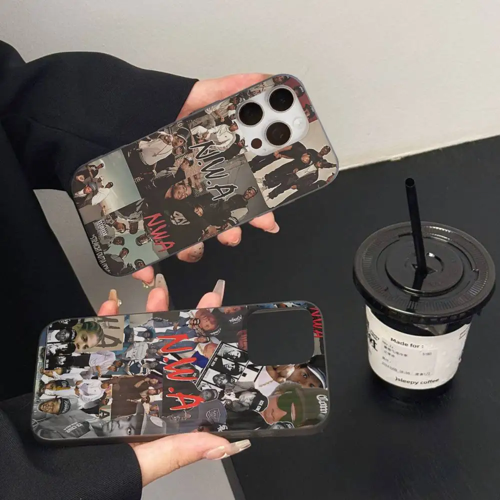 

1pc Rapper N-nwa-S Soft Corrugated Transparent Phone Case For IPhone 17 15 16 11 12 13 14 Pro Max Plus Pro