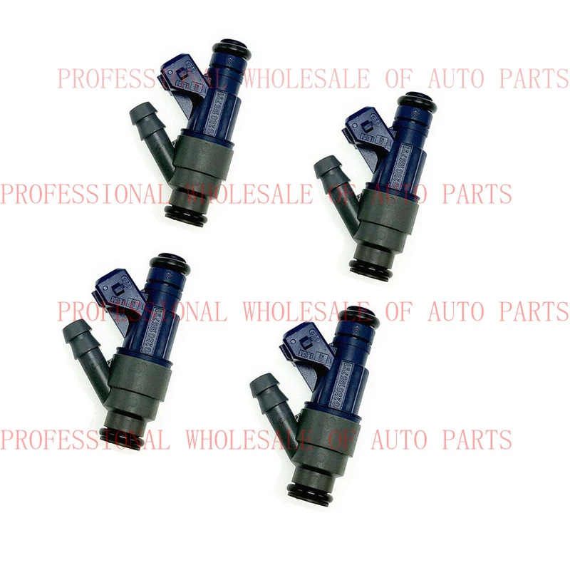 

V+ V+ 4Pcs High impedance Fuel Injector 0280155791 FJ747 For Volkswagen 2.0L
