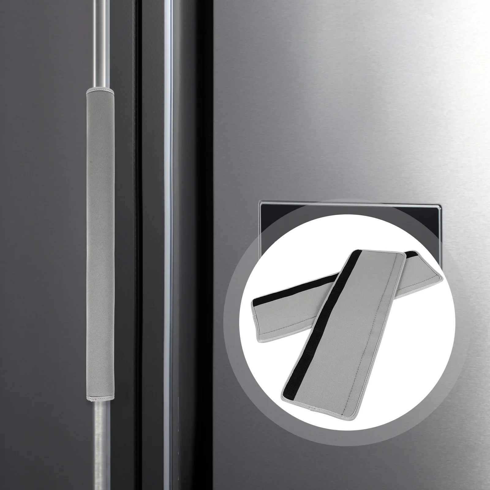

2Pcs Refrigerator Handle Covers Durable Soft Protector for Fridge Oven Microwave Door Handles Non-Slip Practical Use