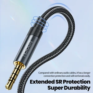 Toocki-Macho für weibliches Aux-Kabel, Audioerweiterung, Mikrofonlautsprecherkabel, Auto-Headset, Samsung, TV-Box, Laptop, 3,5 mm 6 Hauptverkauf Cordalla für Sprecher - №3