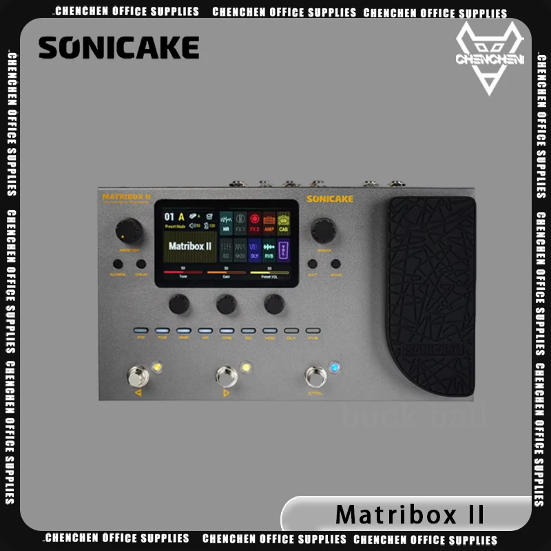 SONICAKE Matribox II Electric Guitar Amp Custom Modeling Multi-Effects Processor FX Loop MIDI Stereo IR USB AUX In Metal Shell