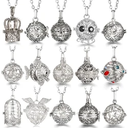 Mexico Chime Exquisite Style Woman Caller Necklace Essential Oil Perfume Diffuser Lockets Vintage Aromatherapy Pendant Jewelry