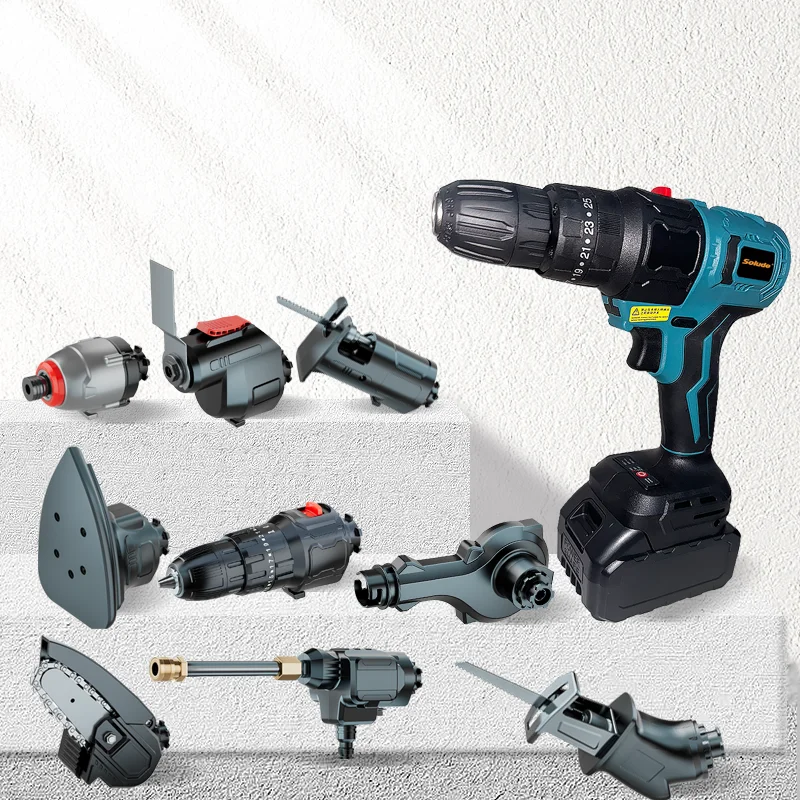 

Replaceable Power Tool Multi-purpose Treasure Angle Grinder Impact Wrench Portable Cordless Multifunctional Tool Set