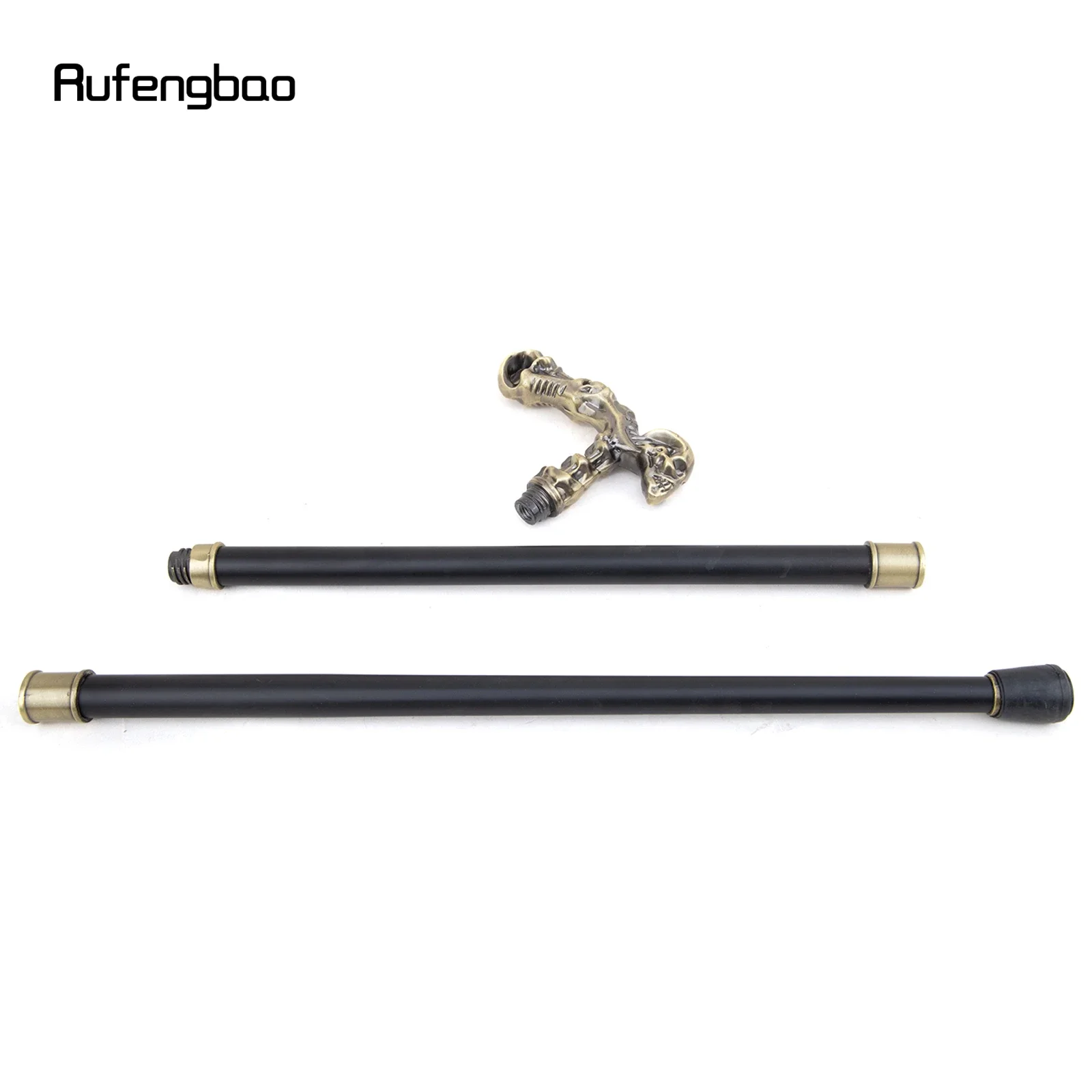 الجمجمة الذهبية عصا للمشي ديكور مصاص دماء تأثيري خمر حفلة عصرية عصا للمشي هالوين Crosier 93 سنتيمتر