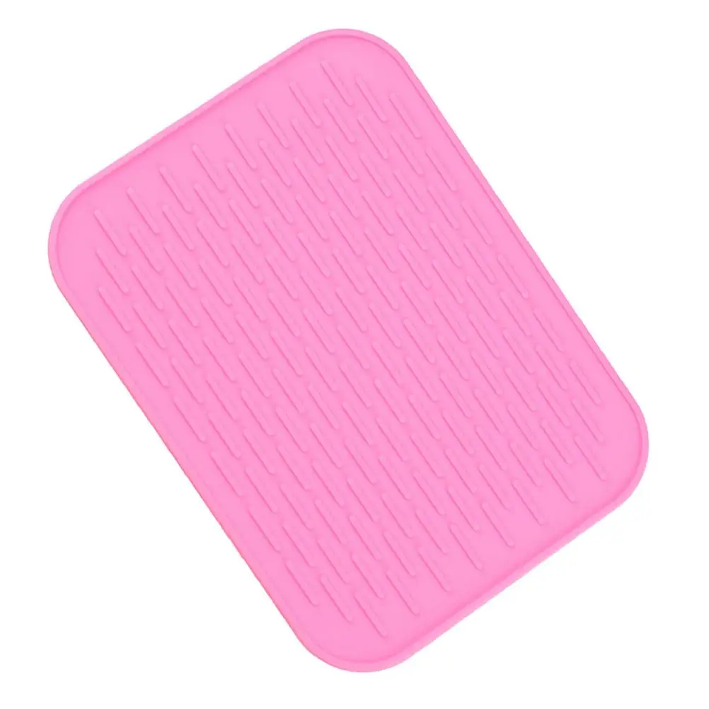 

Silicone Drain Mat Heat Resistant Pot Holder Trivet Coaster Mats Kitchen Dining Pads Table Insulation Non