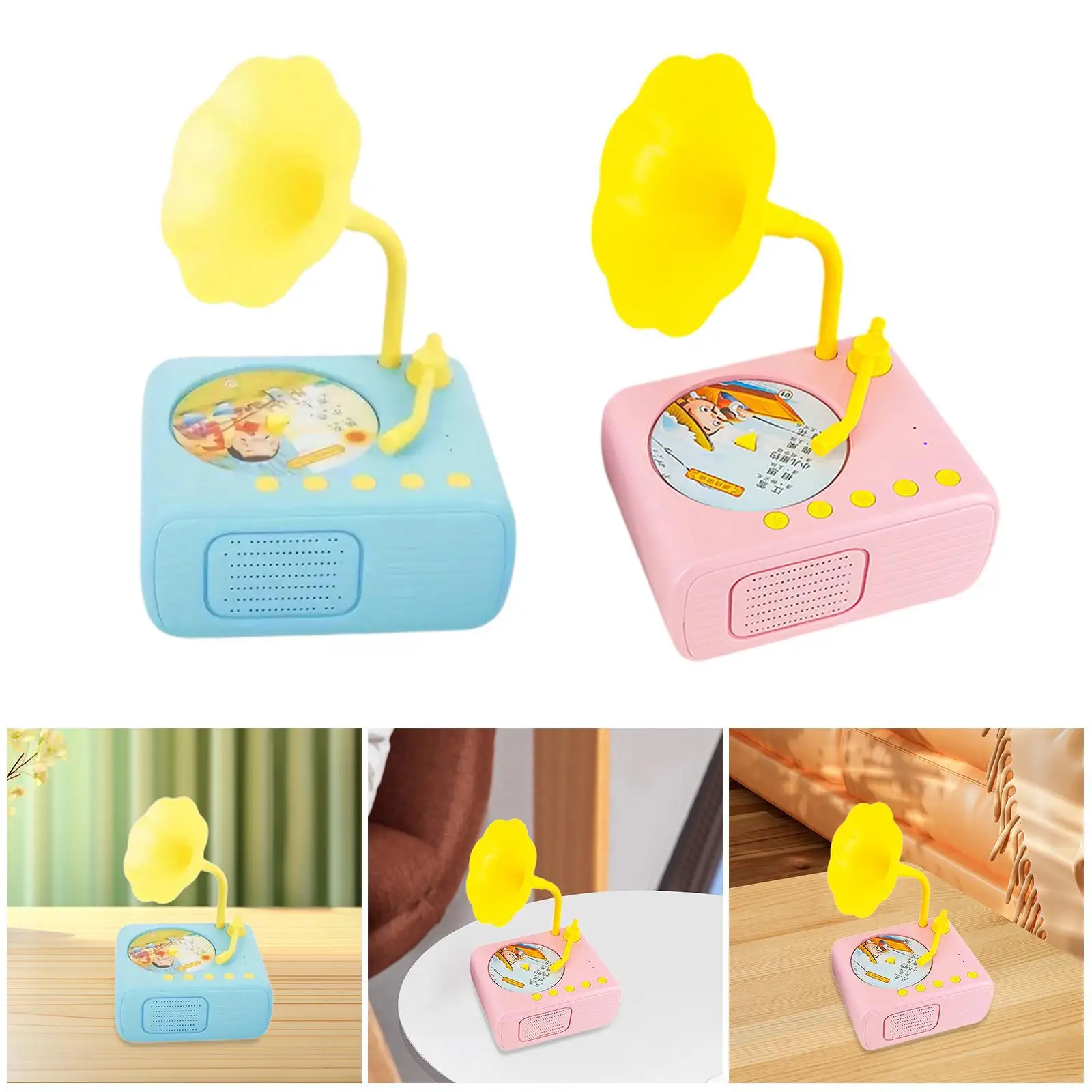 Kids Gramophone Educational Toy for 3-6 Years Old Boys Girls Holiday Gift