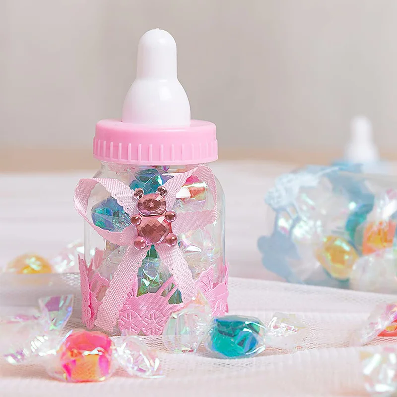 Snoepfles Babyshower, 12 Stuks Invulbare Babyfles Snoep Geschenkdoos Feeder Stijl Mini Fles Jongen Meisje Pasgeboren Baby Doop Verjaardag Snoepfles Babyshower, 12 Stuks Invulbare Babyfles Snoep Geschenkdoos Feeder Stijl Mini Fles Jongen Meisje Pasgeboren Baby Doop Verjaardag