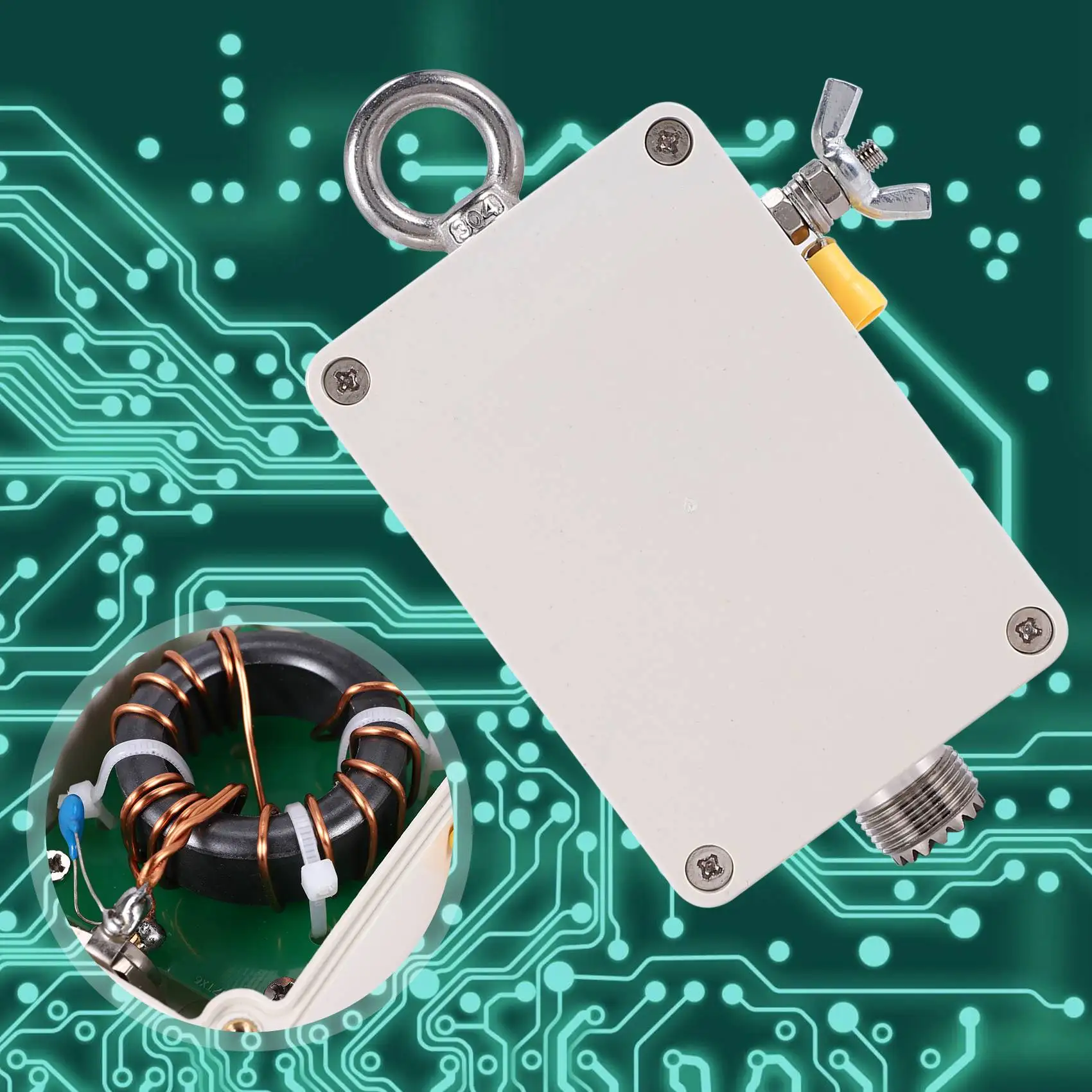 

A64E 1:49 - 49:1 Balun for HF Short Wave Four Band 5-35MHZ End Fed Half-Wave EFHW Antenna 100W HAM