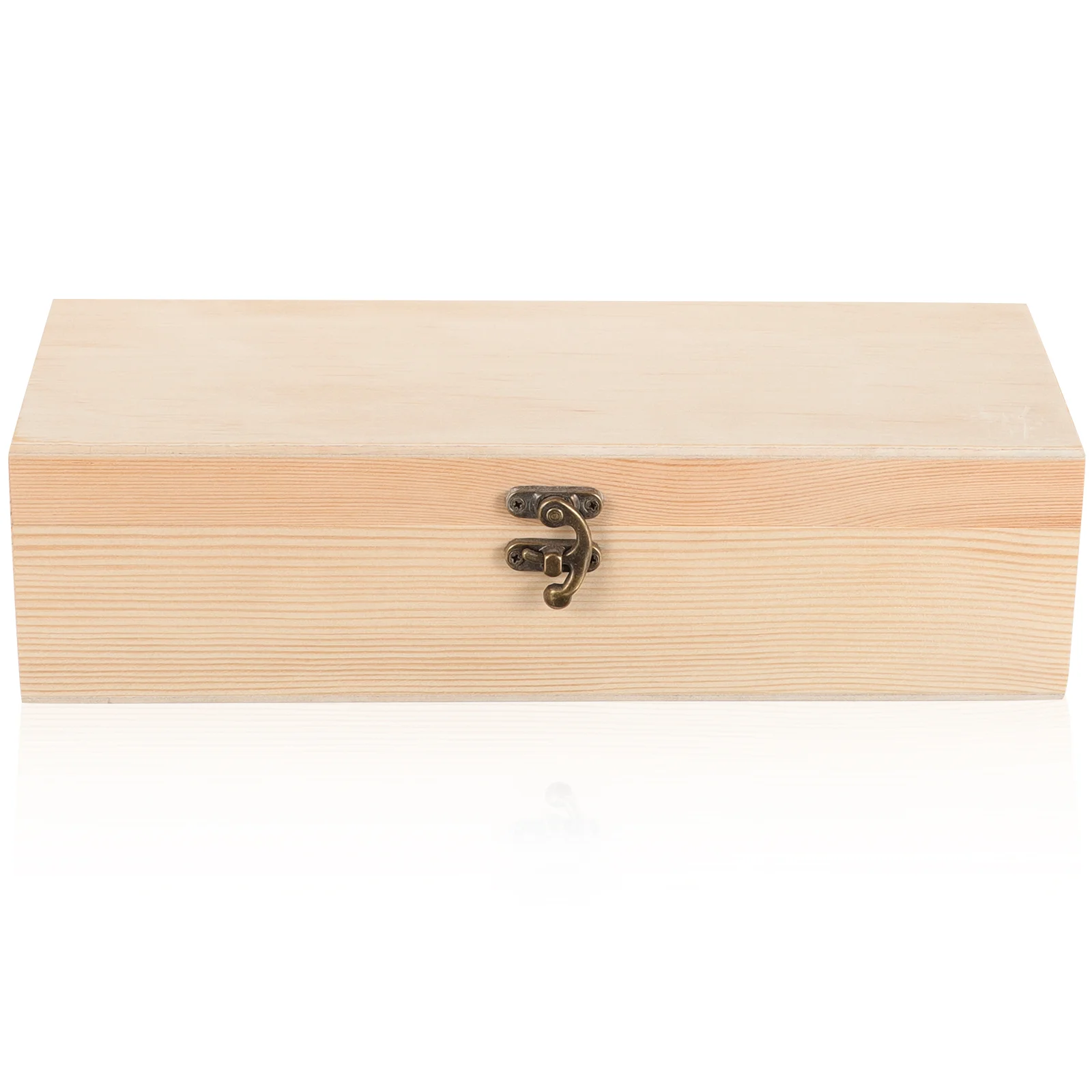 

Box Coffee Storage Holder Unfinished Crafts Wooden Boxes Empty Tea Bag Organizer Crates Decorative Gift