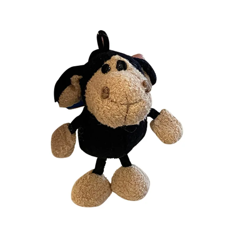 Porte-clés sac à dos accessoire poupée en peluche pendentif mouton porte-clés doux en peluche pendentif dessin animé mignon en peluche alpaga porte-clés enfants jouets
