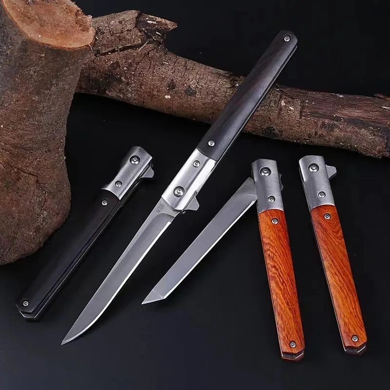 Outdoor Folding Knife Camping Survival Pen Knife Portable and Portable Multi functional Small Knife Home Fruit Knife Peeling Kni