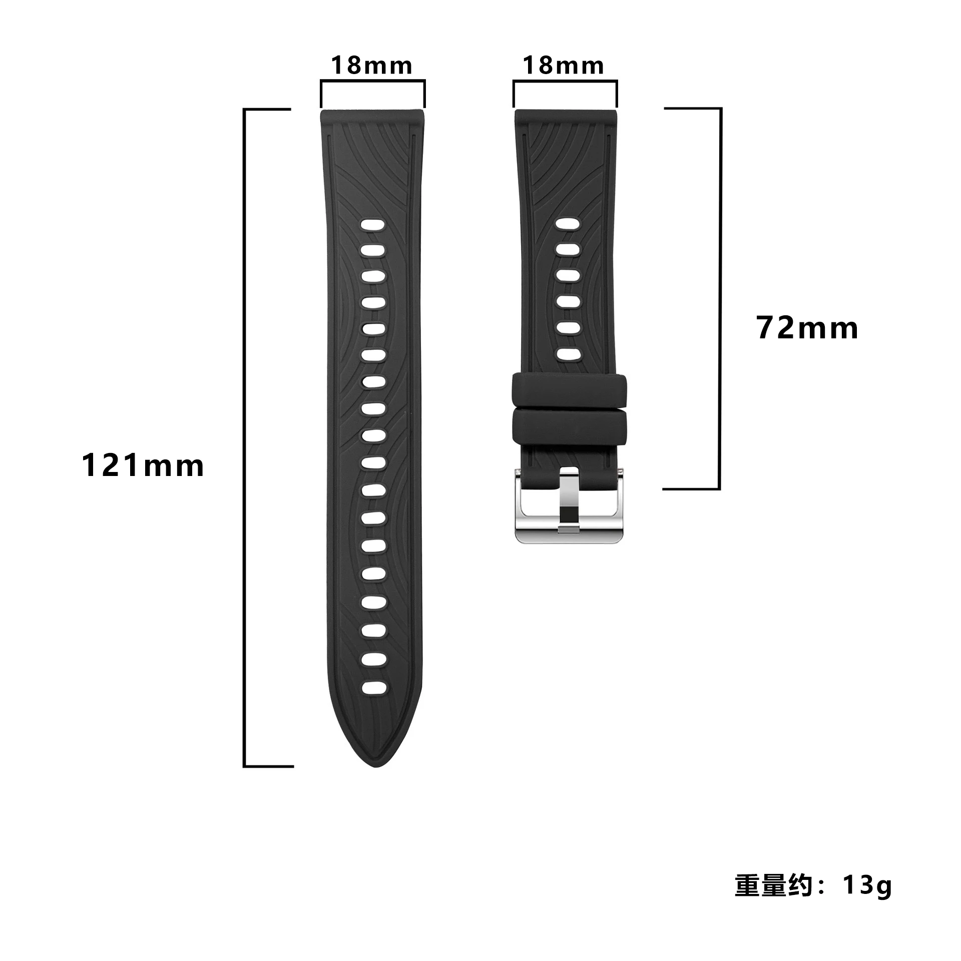 18mm Sports Silicone Strap For Huawei Watch GT7 GT6-5-4 41mm Soft Correa Smartwatch Band Huawei Watch 5 GT5 Pro 42mm Accessories view 4