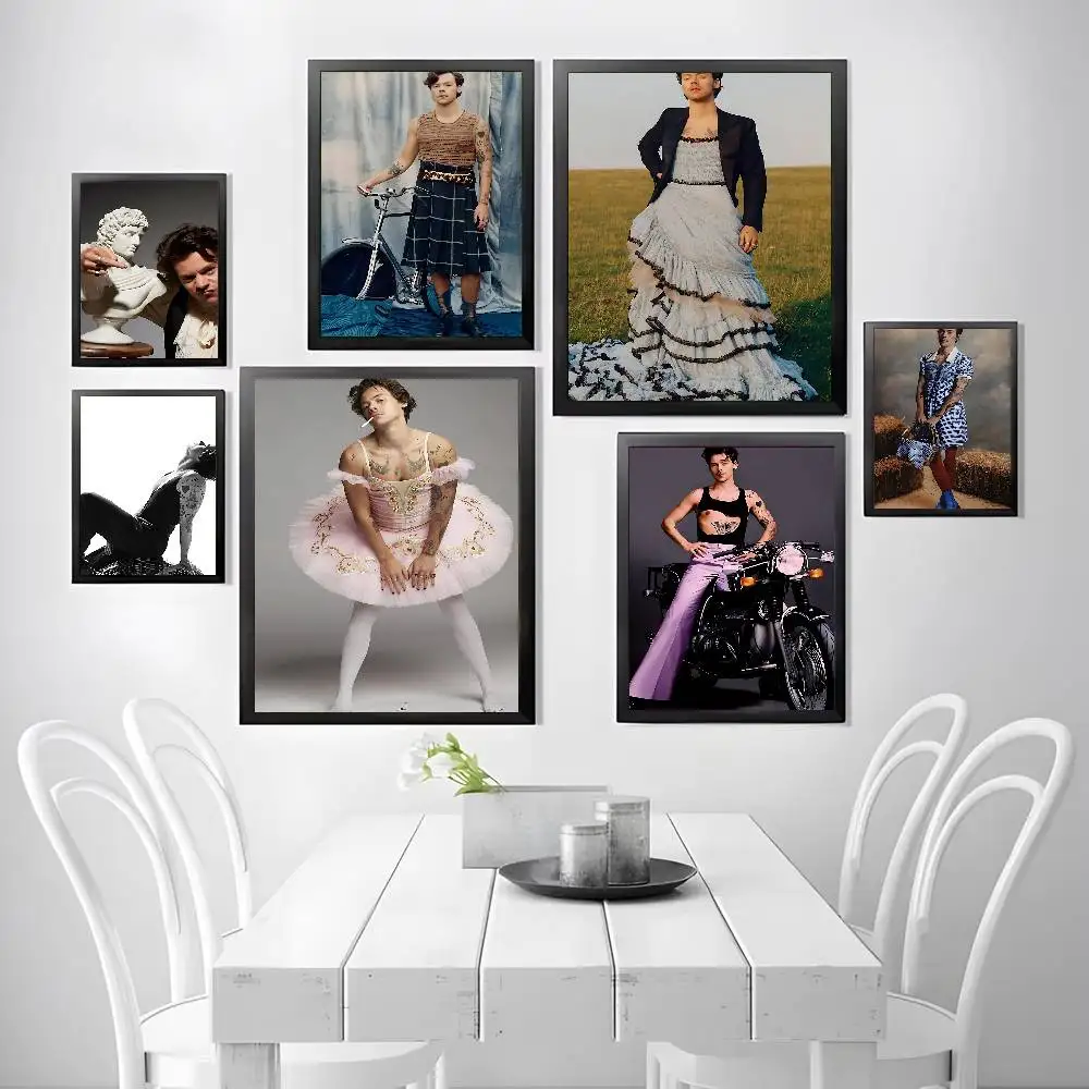 H-HaRRy Music Styles Frameless Canvas Painting Decorative Art Printing Poster Image Home Living Room Bedroom Decoration Painting