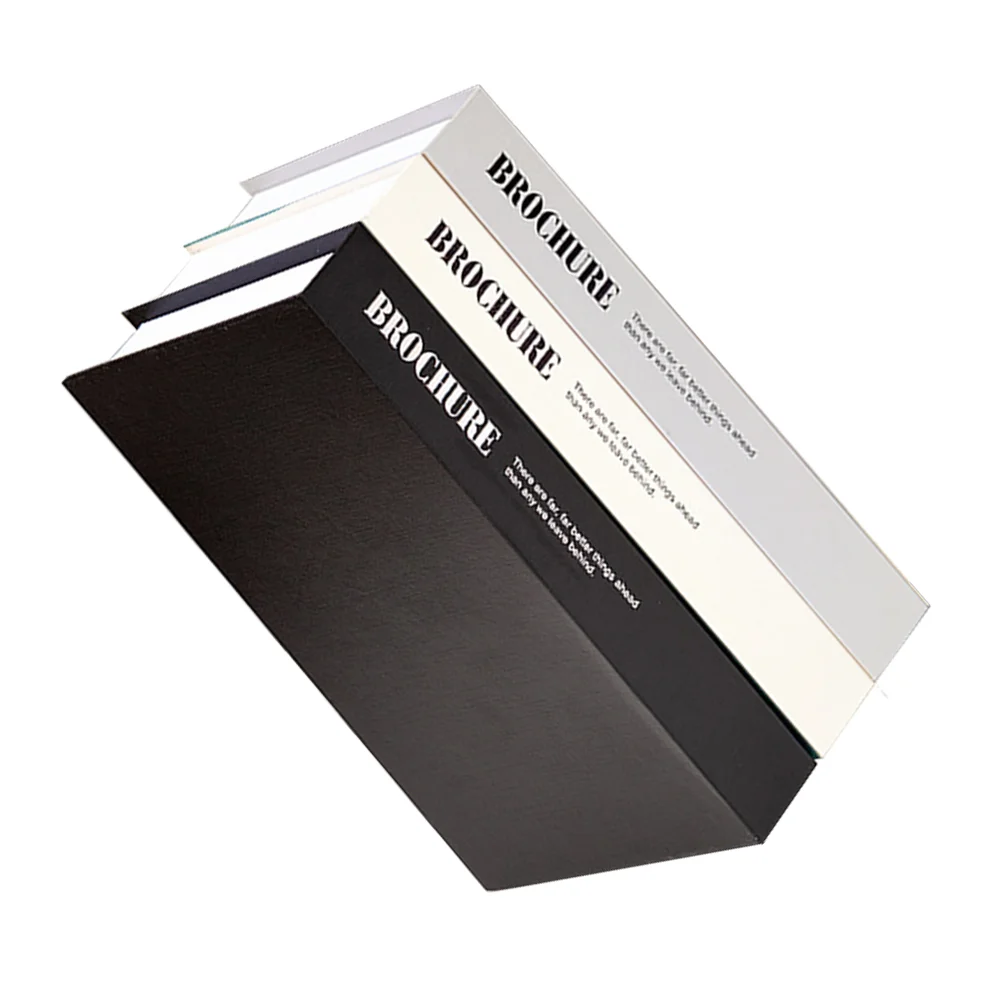 3 Pcs Imitation Book Decor Books for Coffee Table Bookshelf Decoration Faux Decorations Decorative Retro