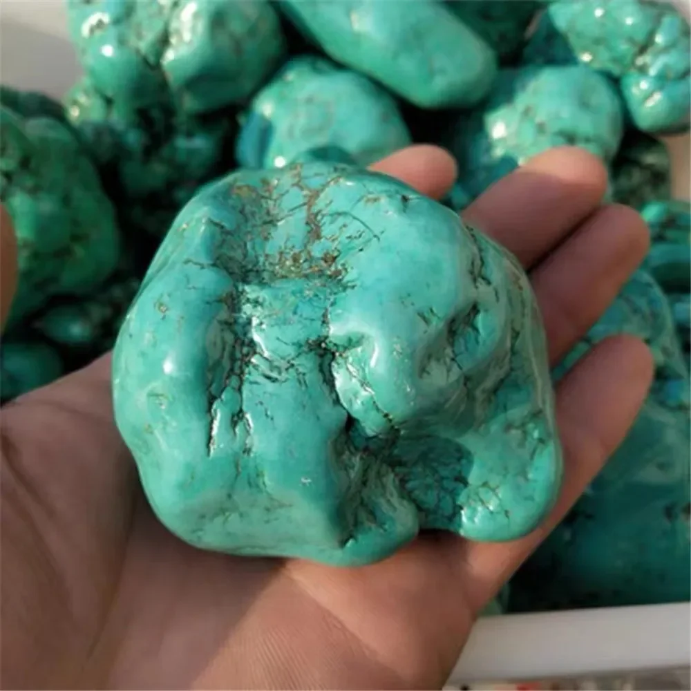 Natural Turquoise Raw Stone, Energy Gem Meditation, Reiki Healing, Room Decor, Home Furnishings, Feng Shui