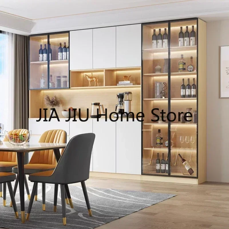 

Corner High Wine Cabinets Wall Luxury Home Liquor Living Room Storage Mueble Licorera European Wine Cabinets Furniture QF50JG