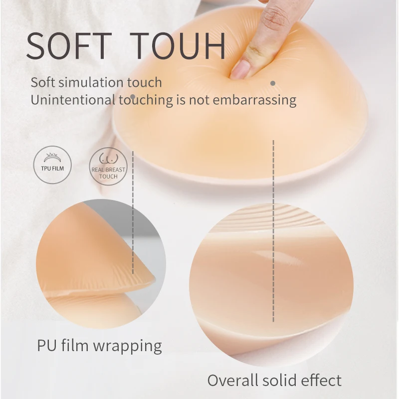 LERVANLA Triangular Concave Silicone Breast Model Used For Mastectomy To Balance The Body Artificial Big Breast Favorite