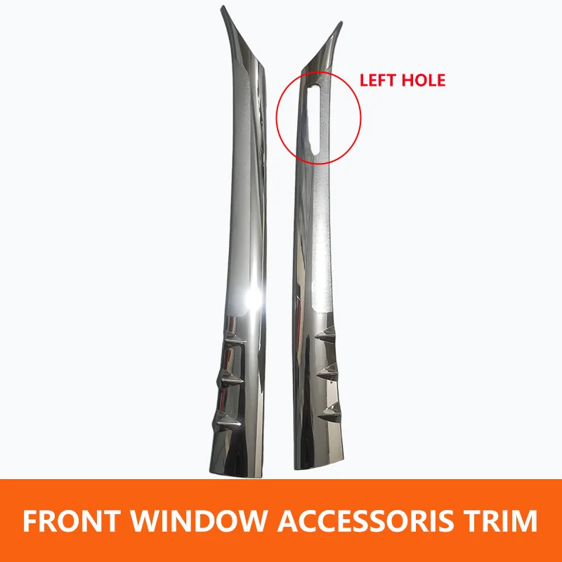 Suitable for Toyota Hiace 2005-2018 Abs Plastic Front Window Trim with Antenna Hole Decoration