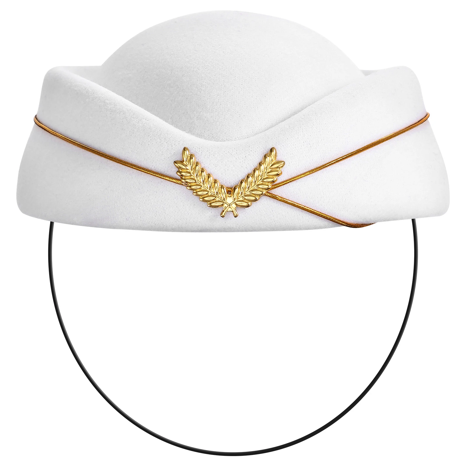 

Flight Attendant Hat Stewardess Cap Women Cosplay Costume Airline Party Accessories Warm Comfortable Lightweight Scarf Hostess