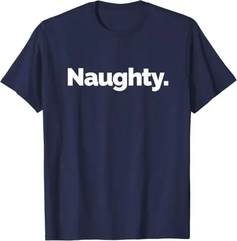 Naughty Pun TICE Nits T-Shirt, Y2k mit dem Aufdruck „Naughty“ und lustigen grafischen Buchstaben, Humorvolles Kurzarm-Shirt aus weicher Baumwolle – Detail 7