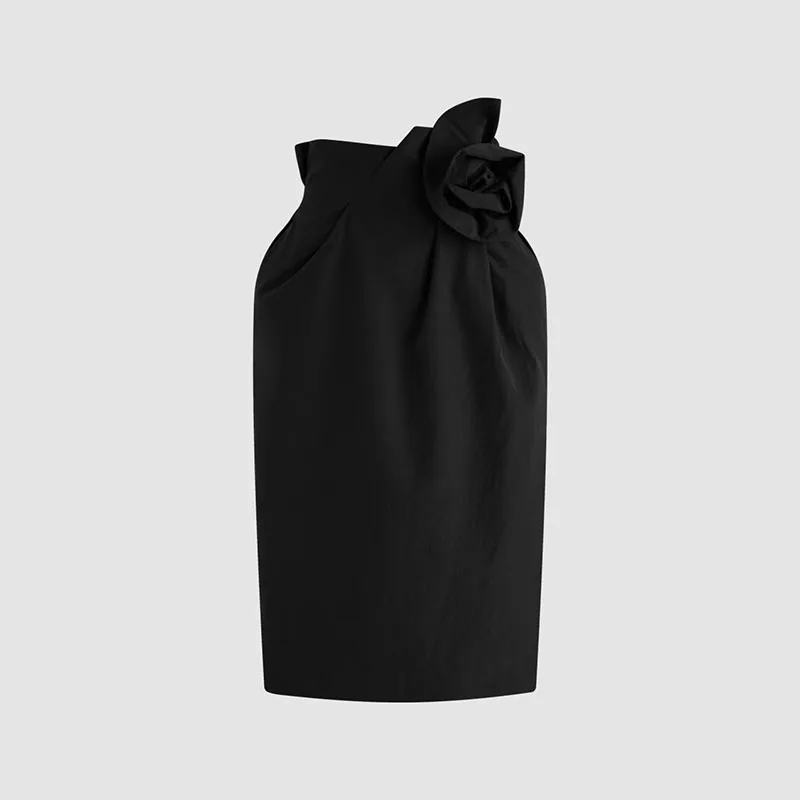 2026, New Arrival, Women's Flower Bud Midi Skirt, Fashionable and Versatile Figure-Hugging Skirt, High-Quality Midi Skirt, Y2K,