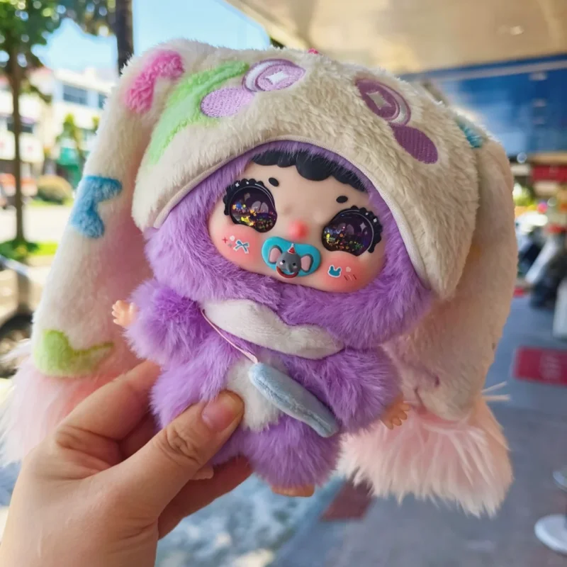 Jiimo 200% Pelúcia Caixa Surpresa Pingente Boneco Monstro Fofo Macio de Pelúcia Decoração de Mesa Itens de Decoração de Quarto Brinquedos Exquisitos
