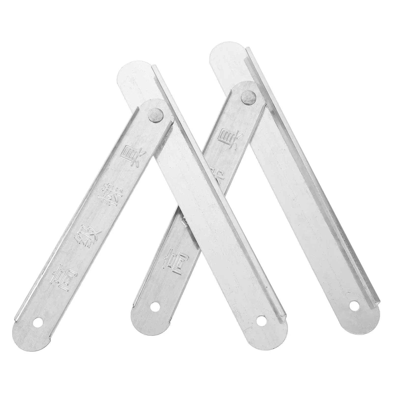 2 Pcs White 34cm Reinforcement Pull Rods Durable Aluminum Alloy Hinges Step Ladder Accessories Foldable Stairs Hardware