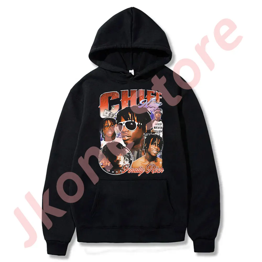 Chief Keef Vintage Hoodies Almighty So 2 Merch Sweatshirts Unisex Fashion Casual HipHop Streetwear