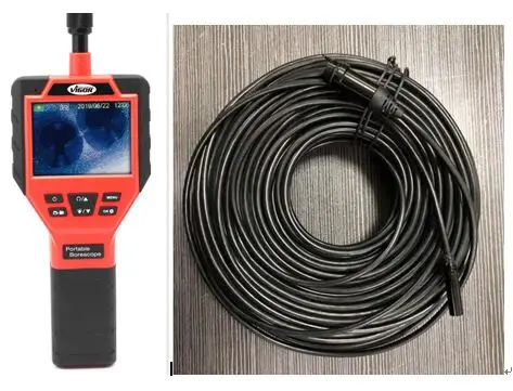 3.5'' DVR Endoscope Mini Drain Sewer Pipe Small Camera for Plumbing Handy Borescope Deep Well Inspection