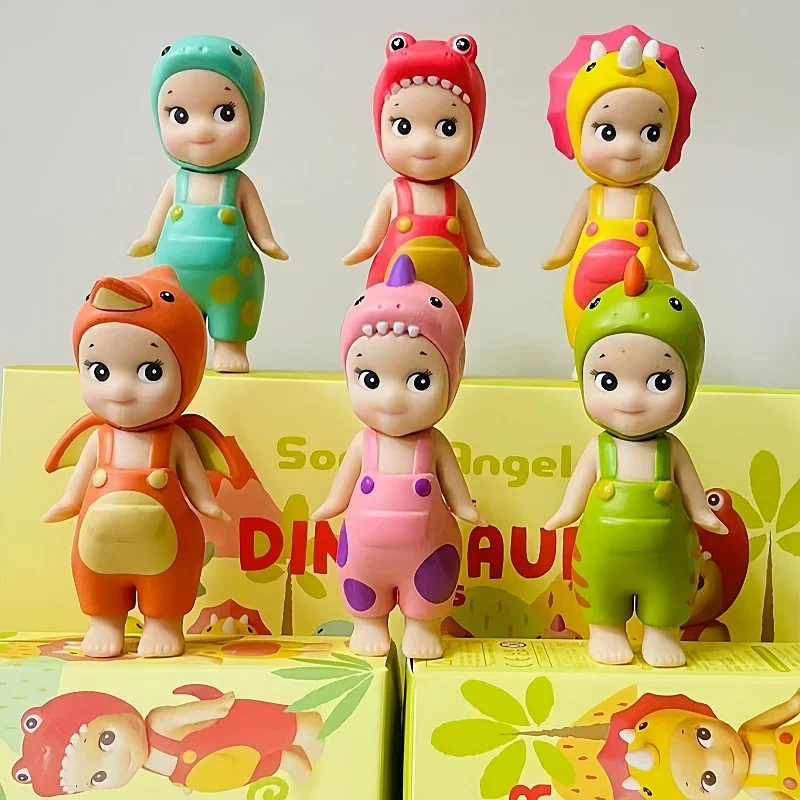 

New selling Sonny Angel Blind Box Dinosaur Hippers series cartoon character ornaments Seoul strawberry doll fans Christmas Gif