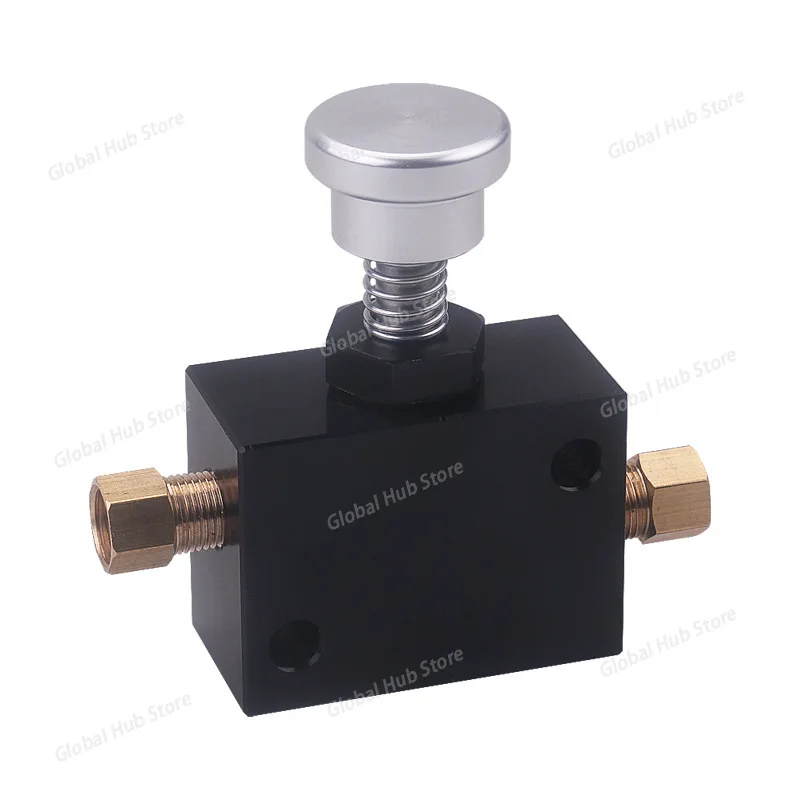 Universal Hydraulic Brake Proportioning Valve - Short Version for Racing, Drifting & Parking Lock (Cable-Activated Lock)