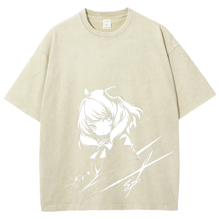 Anime Character Avatars Short Sleeves Trend Summer Plus Size T-shir Unisex Fit Streetwear Overseas Exports Harajuku 2024