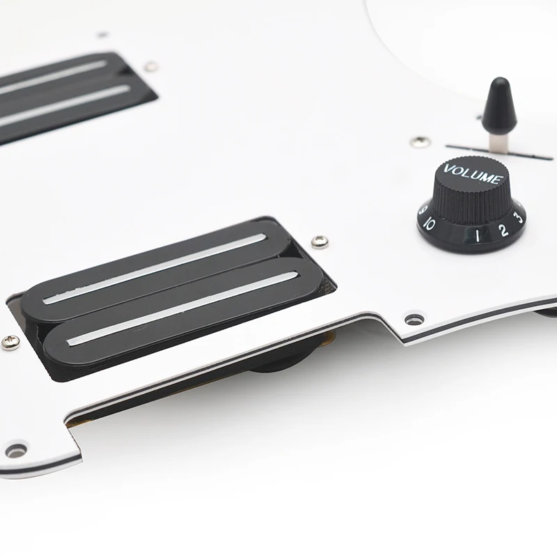 HH-Coil Splitting Electric Guitar Pickguard Two Blade Style High Output-15K with Two Humbucker Loaded Prewired Scratchplate