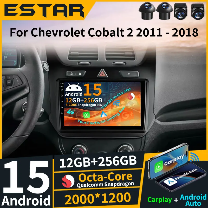 

Wireless Carplay Android 15 For Chevrolet Cobalt 2 2011 - 2018 Car Radio GPS DSP BT 360 Camera Multimedia Navigation Auto Stereo