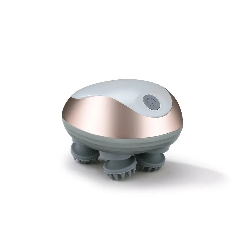 AB43-Rechargeable Mini Octopus Scalp Massager-Upgrade Version Multifunctional Kneading Vibration Massage Device For Head Waterpr
