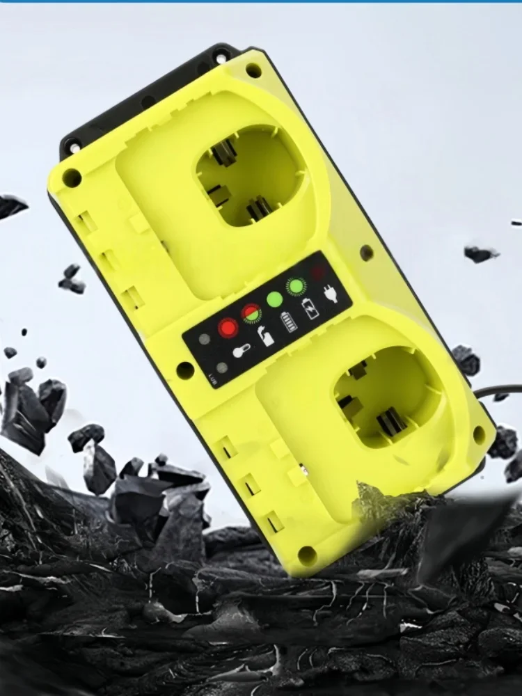 Chargeur de batterie 18V 20V à double Port rapide pour Batteries au Lithium Ryobi 18V-20V avec indicateur LED intelligent P120 P170 P180 P190