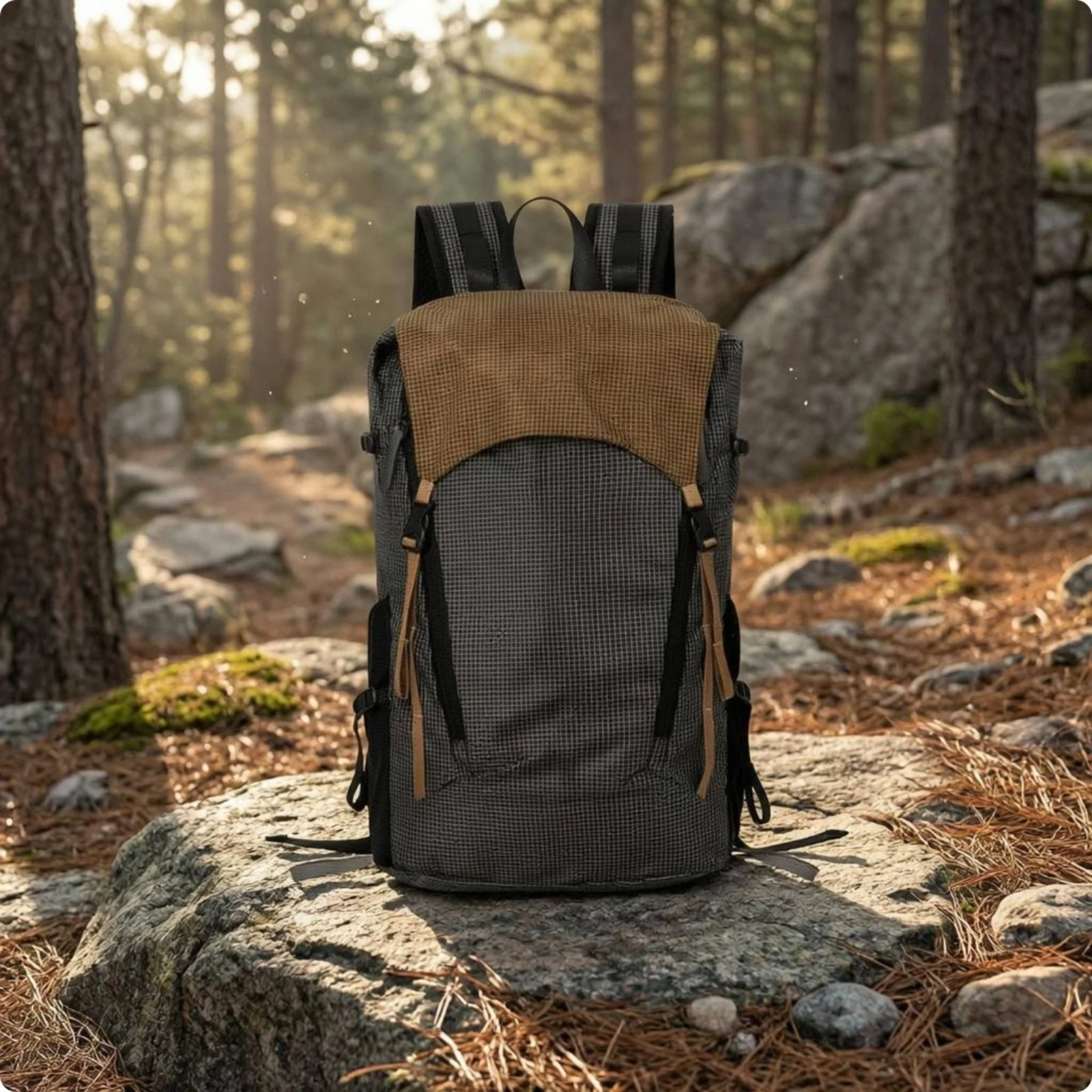 Lightweight Hiking Backpack Breathable Mesh Hiking Backpack Daypack Top Carry Handle Outdoor Bag Long-Lasting for Short Trips