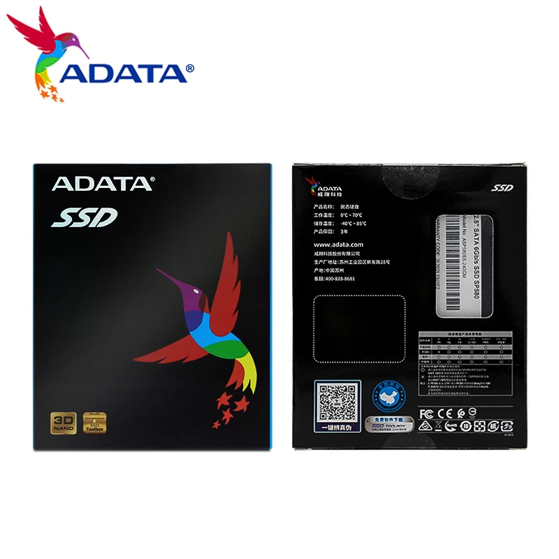 Imagem -04 - Adata-sata Ssd Sp580 Disco de Estado Sólido Interno Polegada 120gb 240gb 480gb 960gb Leitura de Alta Velocidade até 520 Mbps Sata Iii